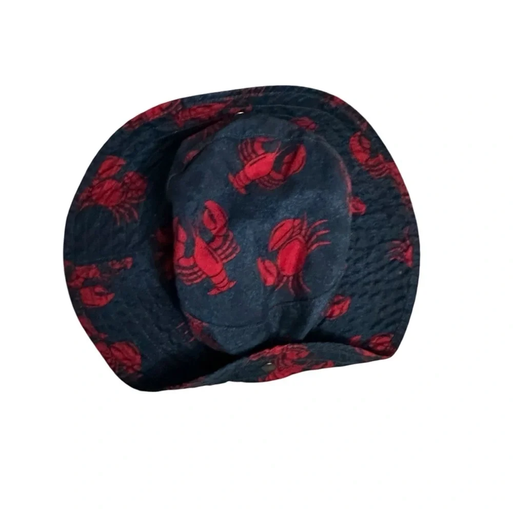 Gymboree Black Hat with Red Lobster Design